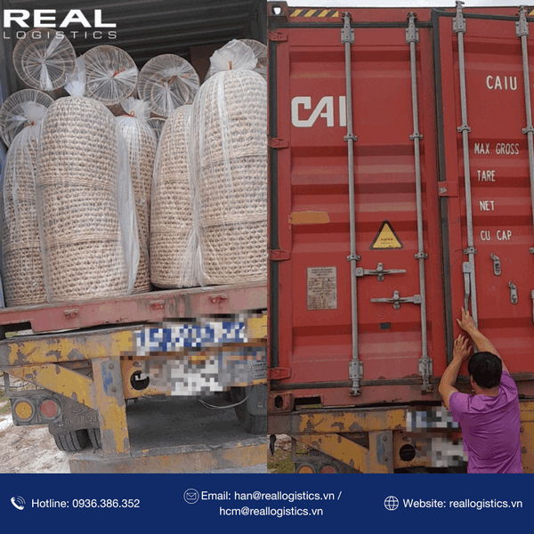 Real Logistics là đơn vị tiếp vận hỗ trợ xuất khẩu mây tre đan