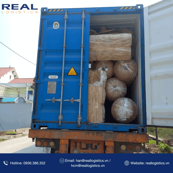 Real Logistics là đơn vị giàu kinh nghiệm handle hàng xuất khẩu mây tre đan
