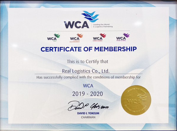 Real Logistics trở thành thành viên chính thức của WCA