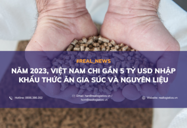 Năm 2023, Việt Nam chi gần 5 tỷ USD nhập khẩu thức ăn gia súc và nguyên liệu